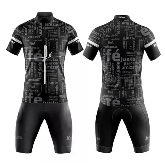Conjunto Uniforme Ciclismo Camisa C/ Proteção UV e Bermuda C/ Forro Interno - Diversos Modelos