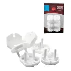 Kit 6 Protetores de Tomada Antichoque Bebe Segurança Contra Choque Clink - Oferta Promoção Black Friday