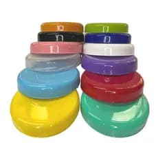 50 Tampas Plasticas 110mm (11cm) Para Pote Potão De Vidro de 3L 1L 1,5L Pote De Biscoito Pote Grande