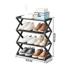 Sapateira Prateleira Sanfonada 4 Andares Organizadora Plástico Multiuso Sapatos Livros Brinquedos