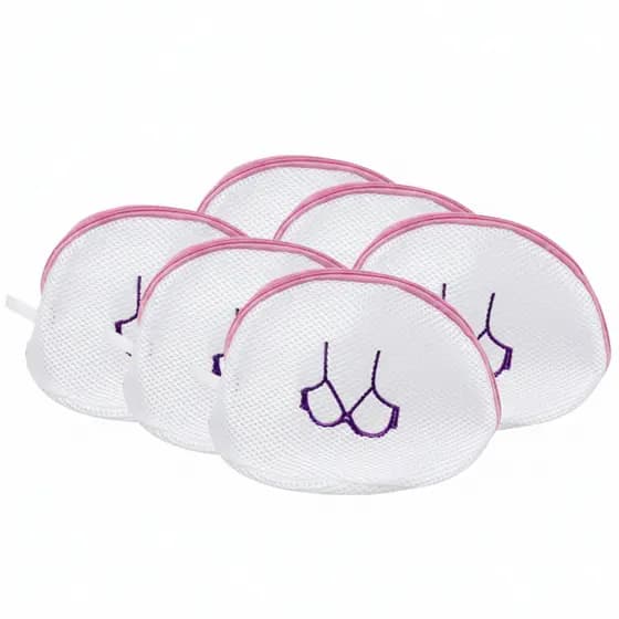 Kit 5 Sacos Protetor De Lavar Roupas Íntimas Sutiãs Máquina