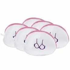 Kit 5 Sacos Protetor De Lavar Roupas Íntimas Sutiãs Máquina