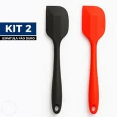 Kit 2 Espátulas Silicone Pão Duro Raspadora 28cm Resistente
