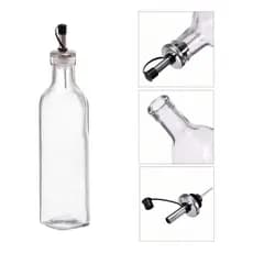 Galheteiro Garrafa De Vidro Com Dispensador De Molho De Óleo 500ml