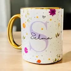 Caneca Personalizada inicial nome frases