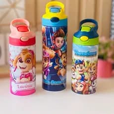 Garrafinha infantil Patrulha Canina com nome, garrafinha personalizada, garrafa patrulha canina