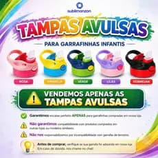 TAMPA garrafinha térmica infantil, acessorios para garrafa infantil..