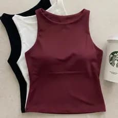 Blusa Regata Feminina Casual Suplex Forrada