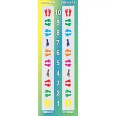 Tapete de Atividades Corrida dos Pés 62x180cm Pedagógico Infantil Sensorial 1,80m Lona 380g