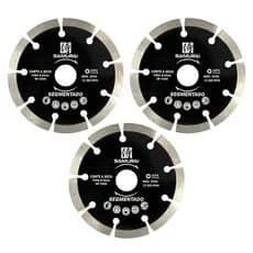 Kit 3 Discos Diamantado 110X20mm Segmentado Samurai