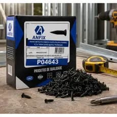 Parafuso Metalfix Anfix 4,2x14 Fosfatizado Cabeça chata philips ph2 Caixa 1000 Unidades
