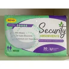 Absorvente Geriátrico/Pós Parto Operatório/ Incontinência Security Pacote com 50 Unid