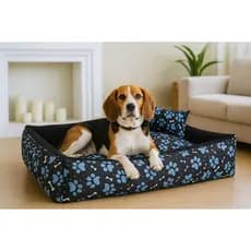 Cama Para Cachorros Tamanho  80x60cm 100% lavável Com Brinquedo que é a almofadinha seu pet vai Amar