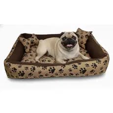 Cama Pet Para Cachorro Porte Médio 80x60 com Brinquedos Anti-estress almofadinha e ossinho