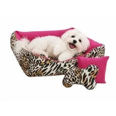 Cama Para Cachorros Porte Médio 80x60cm Com Fundo Impermeável Protege contra o frio