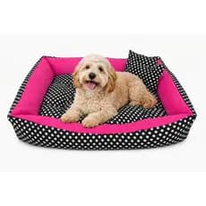 Cama pet 1,00x0,80 mais que uma cama um refugio ,vai com brinquedos que são ossinho e almofadinha !