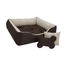 Cama Pet Para Cachorro Porte Grande1,00x0,80 COM FUNDO IMPERMEAVEL  Acompanha Brinquedo Para Seu Pet