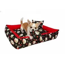 Cama Pet Para cachorros tamanho Pequenos 70x50cm 100% lavável Com Brinquedo que é a almofadinha