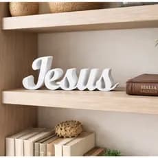 Letreiro Decorativo JESUS Enfeite Decoração - 15 cm
