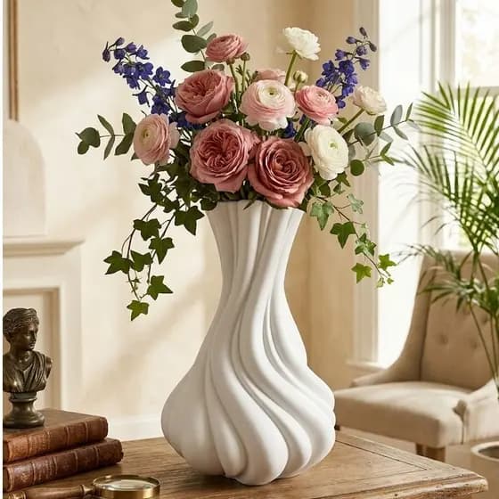 Vaso Decorativo Orgânico Aura – Decoração Moderna para Sala /Quarto/Escritório 20cm