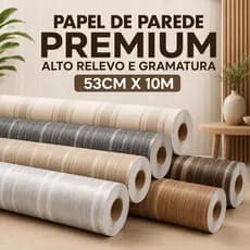 Papel De Parede Linho Vinílico Texturizado Premium 53cmx10m