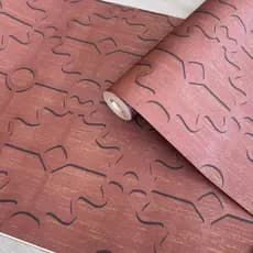 Papel de Parede 3D Geométrico Arabesco Alto Relevo Com Cola em Pó