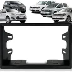 Moldura de acabamento Painel 7 Polegadas Polo Golf Fiesta EcoSport Fox 2 din para Central Multimídia