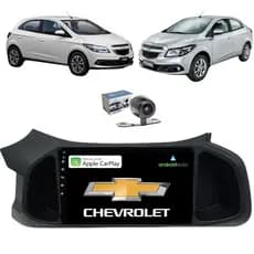 Central Multimídia Carplay 9 Polegadas Touch Bluetooth Chevrolet Onix 2012 até 2019 joy até 2021