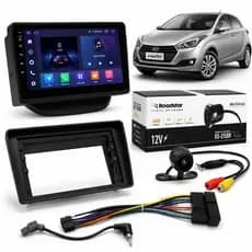 Central Multimidia 9 Pol Hyundai HB20 HB20S HB20X 2012 ATÉ 2019 Carplay Comando de Volante Câmera HD