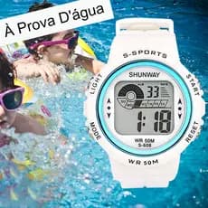 Relogio Feminino Lindos Original A Prova D Água Digital Led Esportivo Cronômetro Original