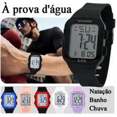 Relógio Digital Masculino Eletronico Masculinos A Prova D Água Esportivos Cronômetro Original LED