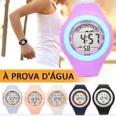 Relogios Femininos Original A Prova De Água Lindos Infantil Led Esportivas Cronômetro