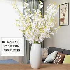 10 Unidades 97CM Orquídea Chuva De Ouro Galhos Artificial Para Arranjos Flores Para Festa E Casamento