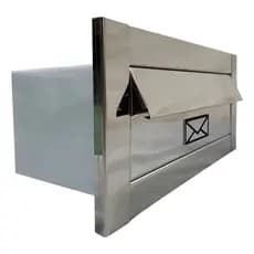 Caixa De Correio Moderna Inox, Luxo, Embutir - Luxo Inox