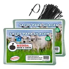 Sacos Para Silagem Silo 51x110 - 200 Micras Com 50 Unidades