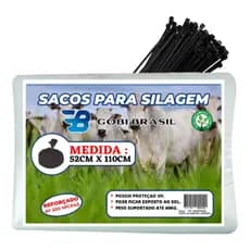 Saco para Silagem 200 Micras - 100 Uni + 100 Abraçadeiras