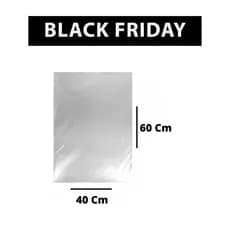 Embalagens Transparente Saco Plastico Sacola 40X60 500g - 30 Unidades Aproximadamente
