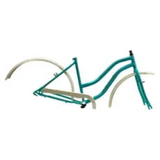 Kit Quadro De Bicicleta Em Aço Aro 26 Retro Vintage Antigo Liquidaçao