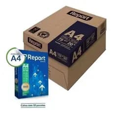 Papel Sulfite A4, Resmas 500 Folhas, Suzano Report Premium Excelente Para Impressão, Branco Alcalino