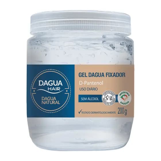 Gel Fixador Pantenol para Cabelo Dagua Natural 200g