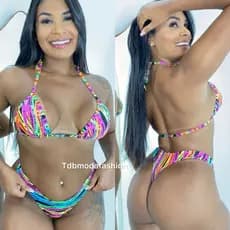 biquíni fio dental blogueira conjunto empina bumbum