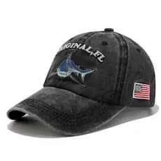 Boné Vintage Tubarão Bandeira Estados Unidos Modelo Retrô para Dia a Dia Esporte e Lazer