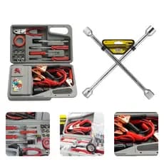 Chave De Roda Estrela Universal + Kit Emergênçia Carro