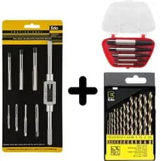 Kit Saca Parafuso Quebrado + Jogo De Machos + Brocas Em Aço