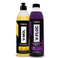 KIT V FLOC + V MOL 500 ML 1,5L  LAVAGEM VONIXX  Shampoo Automotivo Concentrado