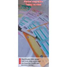Lousa imã Geladeira 15x20 20x28 | Planner Porta Recados Organizador Lista Compras caneta que escreve