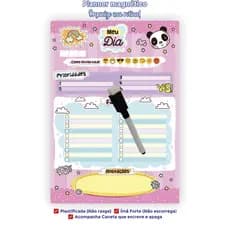 Lousa imã Geladeira 15x20 20x28 | Planner Porta Recados Organizador Lista Compras caneta que escreve
