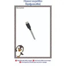 Pinguim Lousa Geladeira 15x20 20x28|Planner Porta Recados Organizador Lista Compras caneta escreve