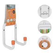 Suporte Gancho De Parede Aço 8cm Até 30kg Multiuso Para Pendurar Bicicleta Mangueira Escada Promoção