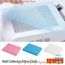 Kit 100 Unidades Filtro Descartável Sugador De Pó De Unha Aspirador Manicure Coletor Pronta Entrega